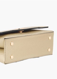Le Confort Women Textured Crossbody Bag with Button Closure Ramadan Collection  - Image 5