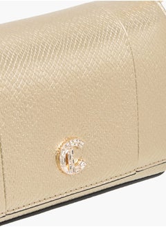 Le Confort Women Textured Crossbody Bag with Button Closure Ramadan Collection  - Image 4