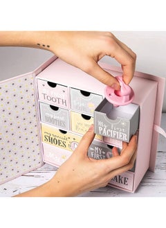 VOTUM VOTUM Baby Keepsake Box for Treasured Memories, Fairytale - Lightweight, Handcrafted Baby Boxes with 9 Labeled Compartments for First Memories - Gender Neutral Baby Shower Gifts for Girls, Boys  - Image 5