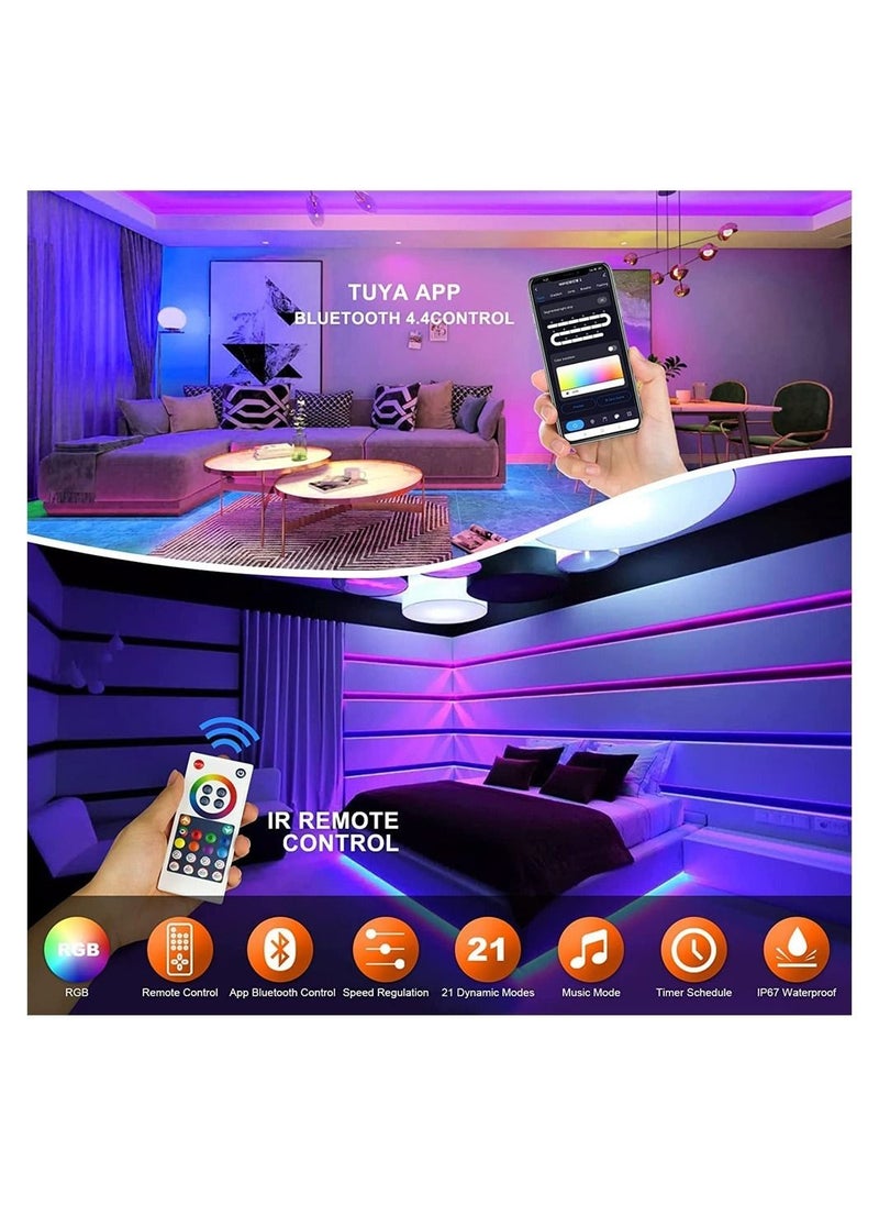 Generic - Smart Neon Strip, Smart LED Light Strip, 3m with APP Control and WiFi Music Sync, Compatible with Alexa, Google Assistant, USB LED Neon Light for Bedroom, Living Room, Game Decoration - Image 1