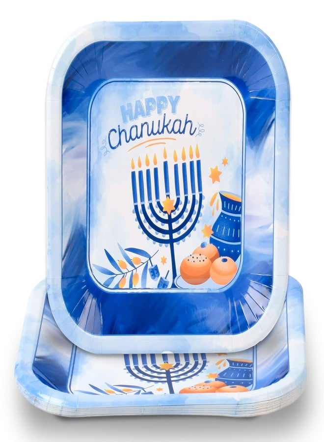 Izzy 'n' Dizzy Hanukkah Plates And Napkins Set - Hanukkah Party Set - 7" And 9" Plates, Cups, Napkins and Tablecloth - Serves 8 - Image 3