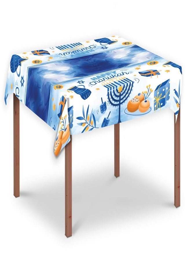 Izzy 'n' Dizzy Hanukkah Plates And Napkins Set - Hanukkah Party Set - 7" And 9" Plates, Cups, Napkins and Tablecloth - Serves 8 - Image 5