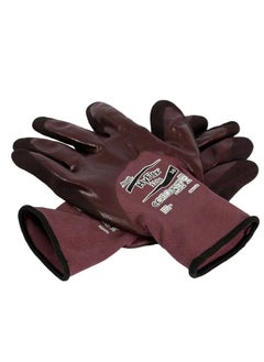 Ansell Ansell HyFlex 11-840 Nylon Light Duty Multi-Purpose Gloves with Knitwrist, Abrasion/Cut Resistant, 1.21 mil Thickness, Size 9 (PURPLE)  - Image 2