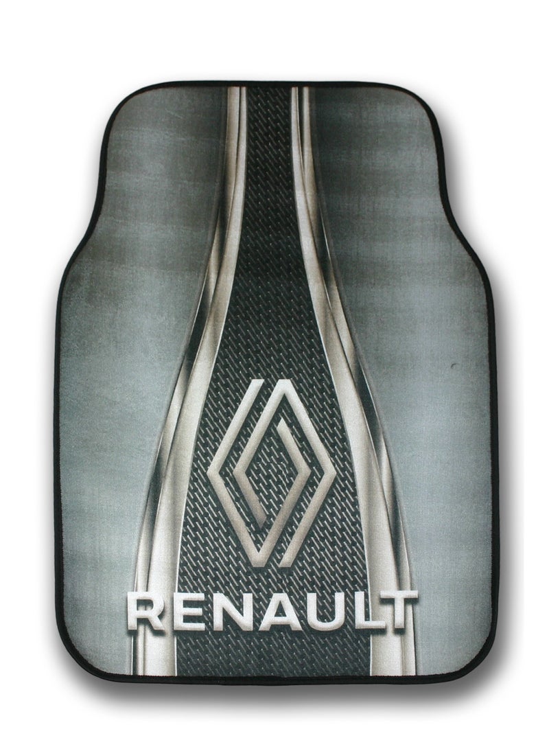 Universal Car Floor Mats Set 5 Pieces Compatible With Renault Vehicles Anti Slip Design Durable Easy To Clean Protects Interior From Dirt Dust Mud Water And Daily Spills Front Rear And Center Mats For Daily Use - Image 2