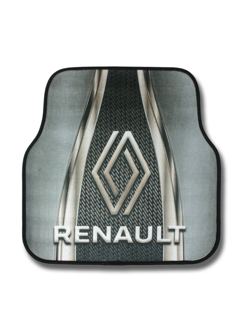 Universal Car Floor Mats Set 5 Pieces Compatible With Renault Vehicles Anti Slip Design Durable Easy To Clean Protects Interior From Dirt Dust Mud Water And Daily Spills Front Rear And Center Mats For Daily Use - Image 3