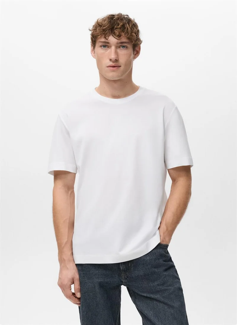 Mango Man 100% cotton T-shirt regular fit