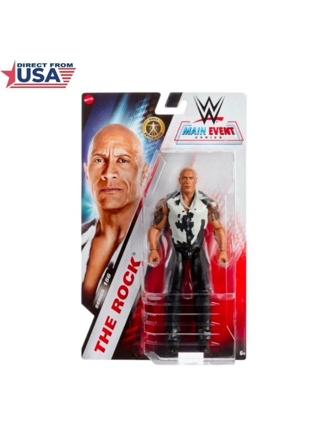 WWE Main Event Series The Rock Action Figure JGD30 - Image 3