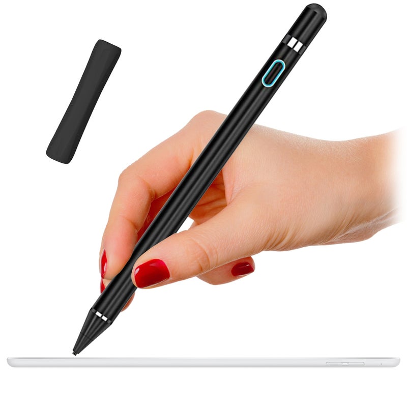 WirelessFinest Blue Stylus Pen Pencil, 1st Gen, Replacement for iPad Pro, iPad, iPad Mini, iPad Air, iOS, Android, Capacitive Touch Screen + Free Holder - Image 1