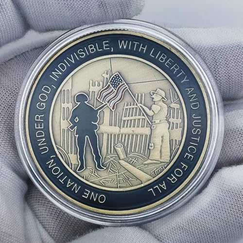 Rumkou 911 Memorial Challenge Coin Honoring and Remembering September 11 2001 - Image 5