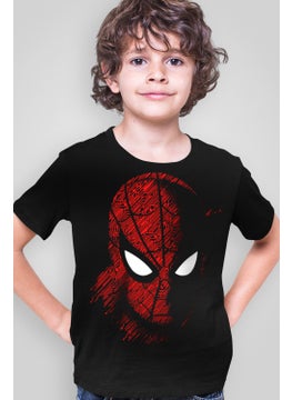 Rock&Roll Digital Spider Black Short Sleeve Boys T-Shirt  - Image 1