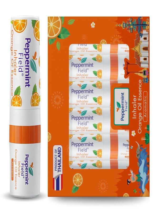 Peppermint Field Inhaler Orange Oil 2 cc - Nasal Inhaler with Menthol Peppermint Oil and Orange Essence for Refreshment and Nasal Congestion Relief - Portable 2-in-1 Aromatherapy Inhaler and Topical Oil - Image 3