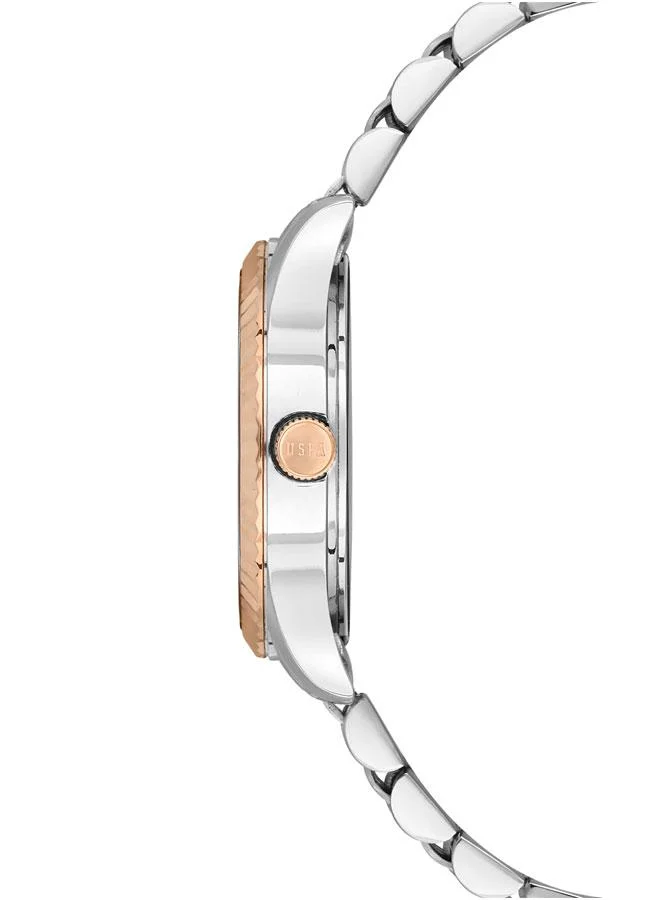 يو اس بولو اسن Stile 30mm Women's Analog Watch with Two-tone Stainless Steel Bracelet