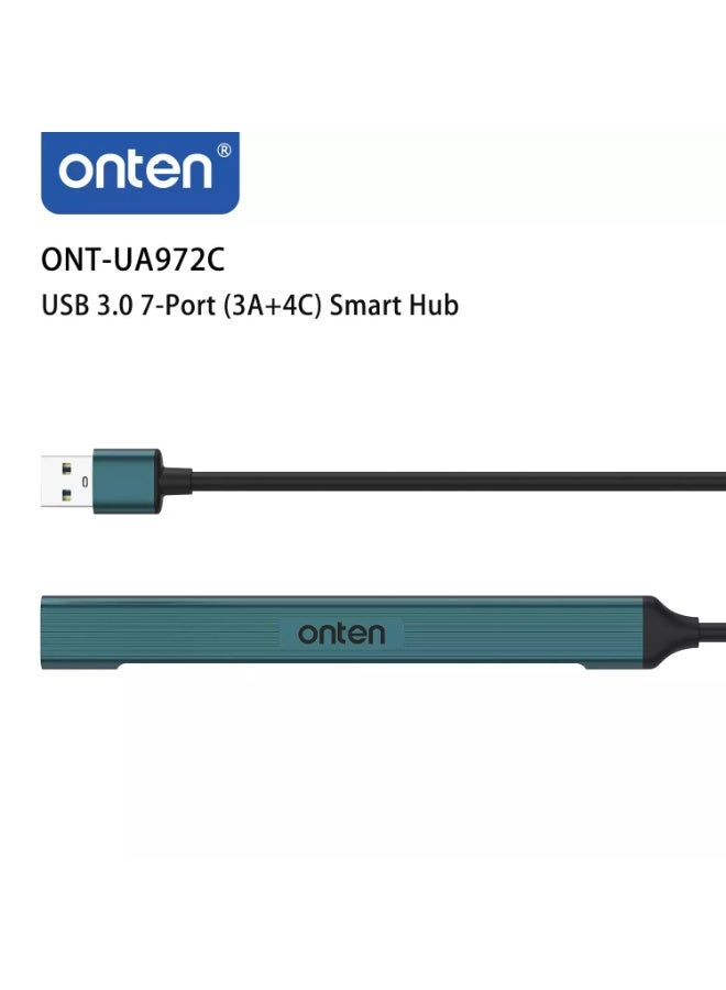 onten UA972C 7 Port USB C HUB 3 Port USB, 4 Port USB C - Image 4