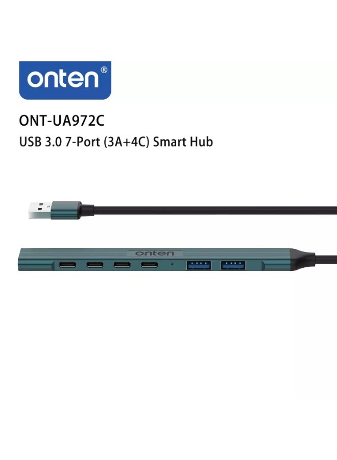 onten UA972C 7 Port USB C HUB 3 Port USB, 4 Port USB C - Image 2