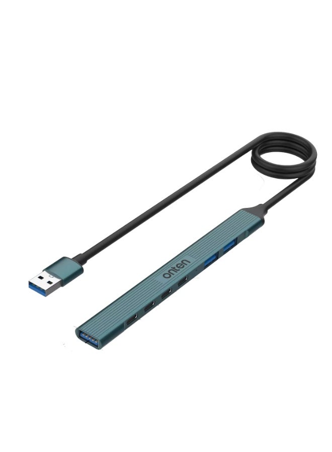 onten UA972C 7 Port USB C HUB 3 Port USB, 4 Port USB C - Image 1