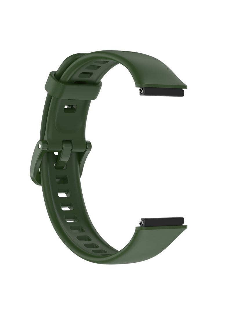 Straps Compatible with Huawei Band 7 Soft TPU Band for Men and Women,Green  - Image 4
