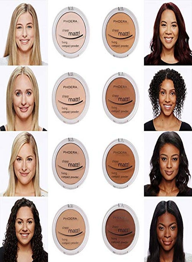 Meifen 2 Pack PHOERA Matte Face Powder, Control Oil Brighten Skin Color Full Coverage Flawless Face Setting Loose Powder。203- Nude - Image 2