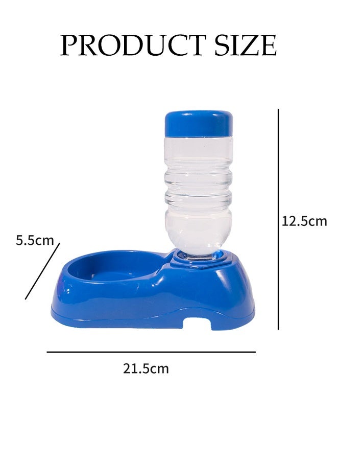 أوعية للكلاب والقطط، وعاء حيوانات أليفة مع زجاجة ماء تلقائية، تصميم غير قابل للانقلاب، سطح أملس، مادة آمنة للقطط الصغيرة والجروات - Image 2