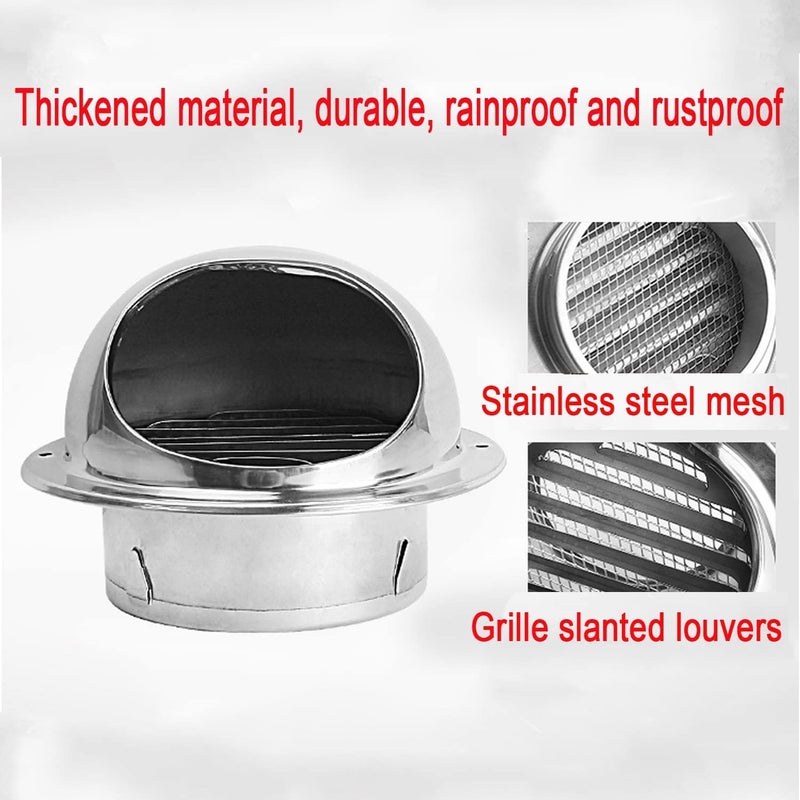 MBROS Louvered Vent Hood, Wall Vent Outlet Cap Cover, Ventilating Fan, Durable, Will Not Rust, 250mm, 300mm, Simple Installation, Ideal for Home Wall Vents, Air Conditioning Units, Kitchen Vents - Image 5
