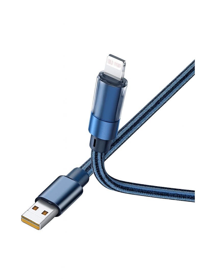 Start iPhone Charger Lightning Cable, Nylon Braided , Fast Charging Cable High Speed Data Sync Transfer Cord Compatible with iPhone 14/13/12/11 Pro Max/XS MAX/XR/XS/X/8/7 and More - Image 1