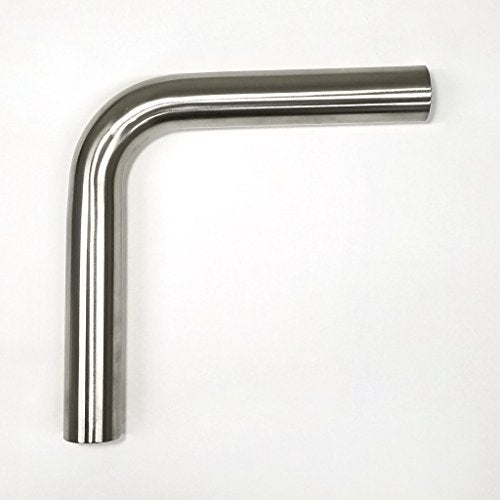 Stainless Bros 1.5" 90 Mandrel Bends - 1.5D/2.25" CLR Loose Radius - 16GA/.065" Wall - 6.5"/6.5" Leg - SS304 Elbow Fitting for Automotive Exhaust Pipes - Image 1