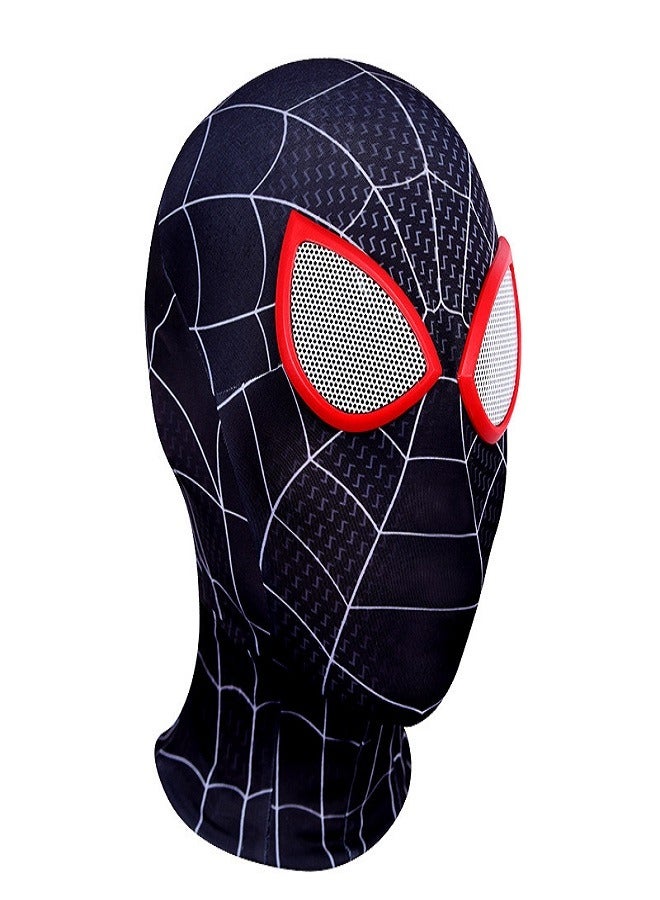 Spider-Man Black Mask for Kids and Adults | Spider Man Superhero Costume Mask with 3D Design, high-quality Spider Man fabric face mask, comfortable and safe for children and adults | The perfect Spider-Man mask for Spider Man fans, suitable for cosplay, imaginative play, and adds fun and excitement