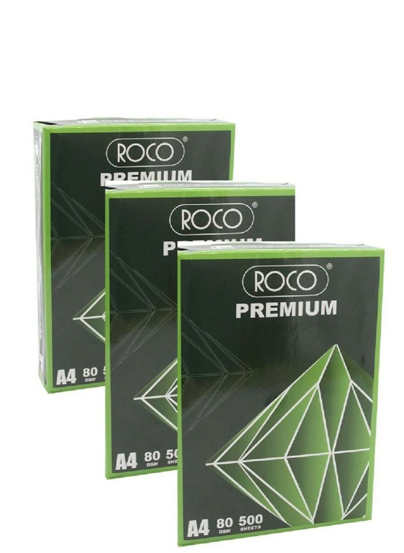 ROCO Roco Copy Paper A4 White 3 Packs  - Image 1