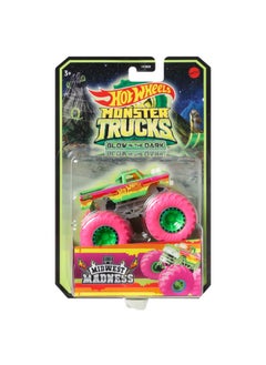 Hot Wheels Monster Truck Glow In The Dark Die-Cast Vehicle Toy (1:64)  - Image 3