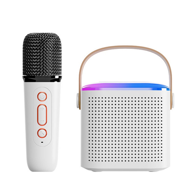 Karaoke Machine with Wireless Microphone Portable for Adults & Kids BT Karaoke Speaker RGB Lights Speaker Supports TF Card Type-C Headphone Auxin Monitoring for Party Meeting - Image 1