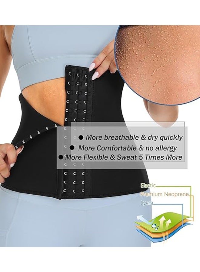 أوليسون حزام خصر قابل للتعديل، حزام تكبير مع ضمادة ساونا للبطن، حزام خصر مزيل الدهون مع ضمادة ضغط لتشكيل الجسم، كورسيه خصر للرجال والنساء مقاس كبير (الحجم: L) - Image 3