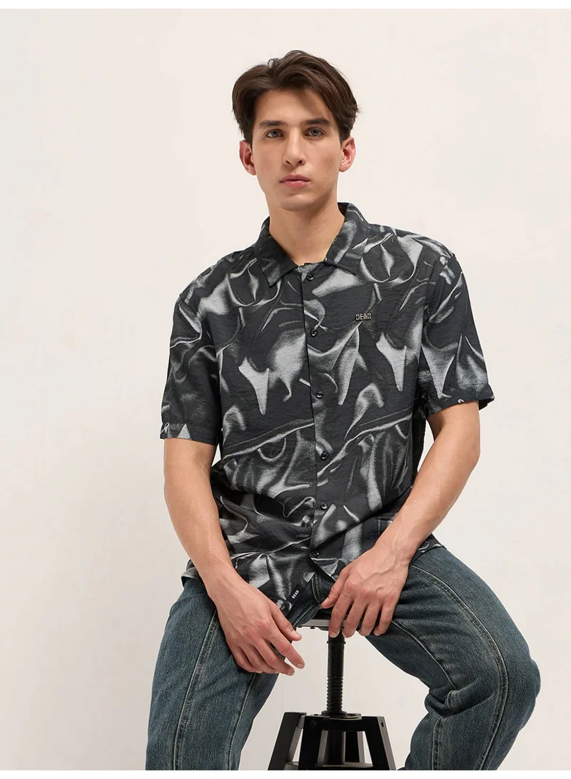THE BEAR HOUSE Men’s Classic Short Sleeve Casual Shirt – Lightweight, Breathable, and Designed for a Smart Yet Easygoing Look All Day Long