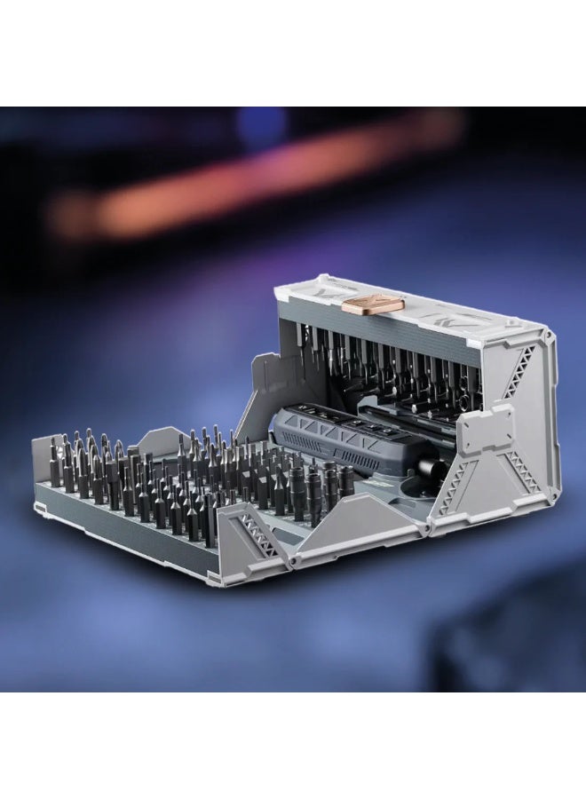 Torima مجموعة مفكات براغي كهربائية بيضاء من توريما TTS-06 مزودة برؤوس دقيقة وبطارية قابلة لإعادة الشحن وأداء عزم دوران عالي - Image 4