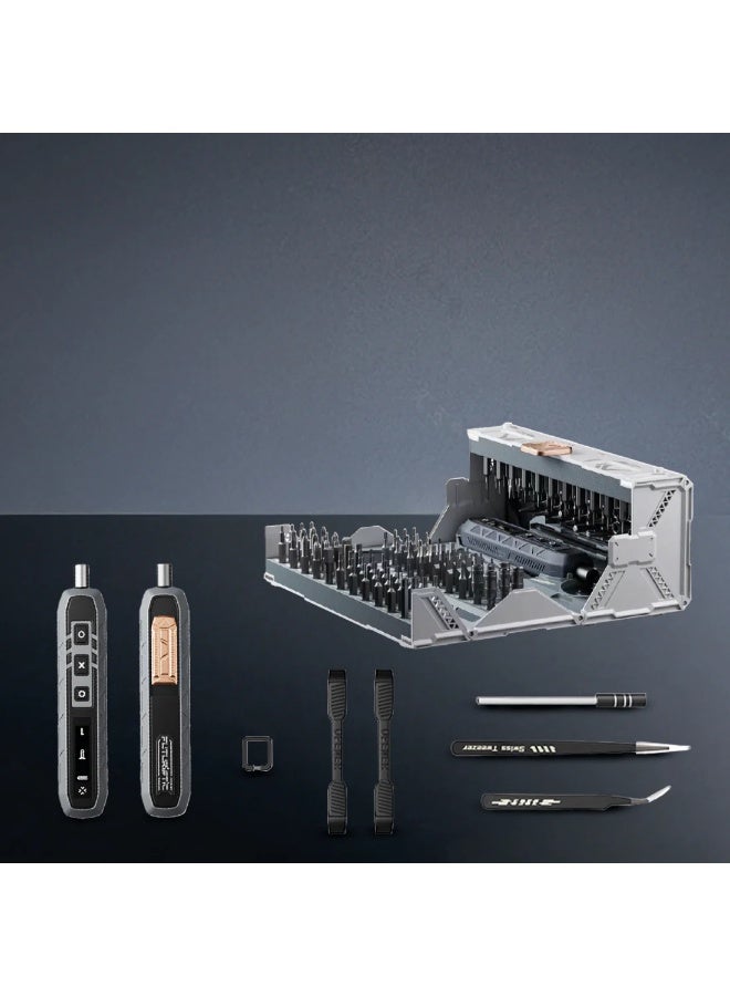 Torima مجموعة مفكات براغي كهربائية بيضاء من توريما TTS-06 مزودة برؤوس دقيقة وبطارية قابلة لإعادة الشحن وأداء عزم دوران عالي - Image 3