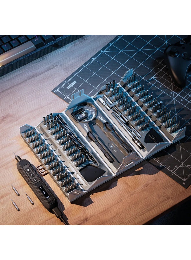 Torima مجموعة مفكات براغي كهربائية بيضاء من توريما TTS-06 مزودة برؤوس دقيقة وبطارية قابلة لإعادة الشحن وأداء عزم دوران عالي - Image 2