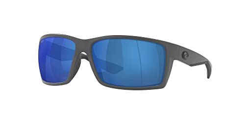Costa Del Mar Costa Man Sunglasses Matte Gray Frame, Blue Mirror Lenses, 64MM - Image 2