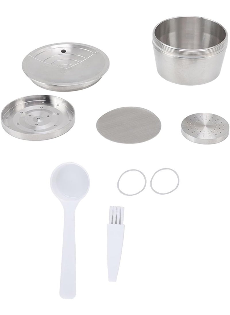 HURRISE Reusable Coffee Capsules Stainless Steel Reusable Coffee Filter Capsules for Dolce Gusto DG325 Coffee Machine  - Image 5