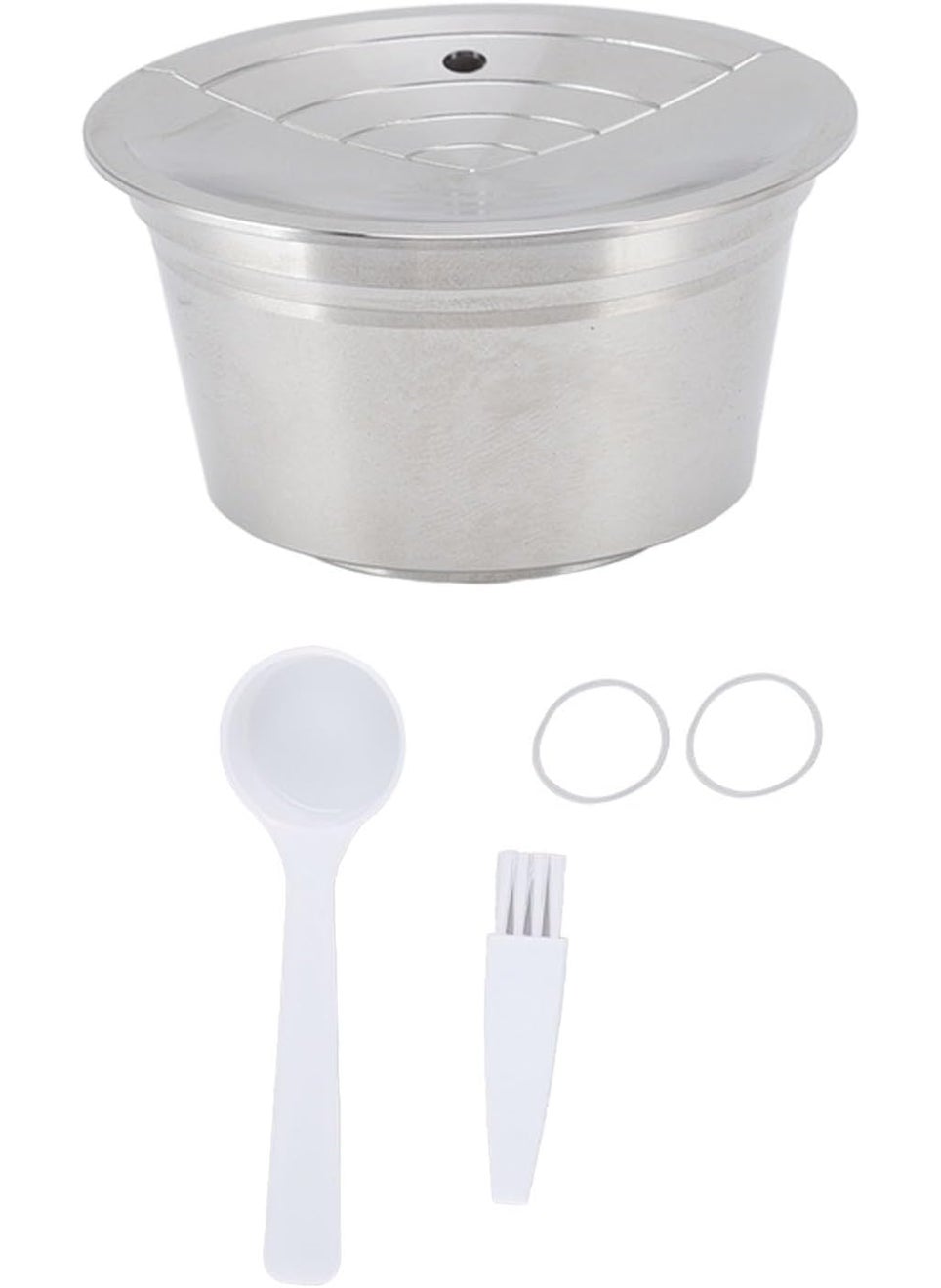 HURRISE Reusable Coffee Capsules Stainless Steel Reusable Coffee Filter Capsules for Dolce Gusto DG325 Coffee Machine  - Image 4
