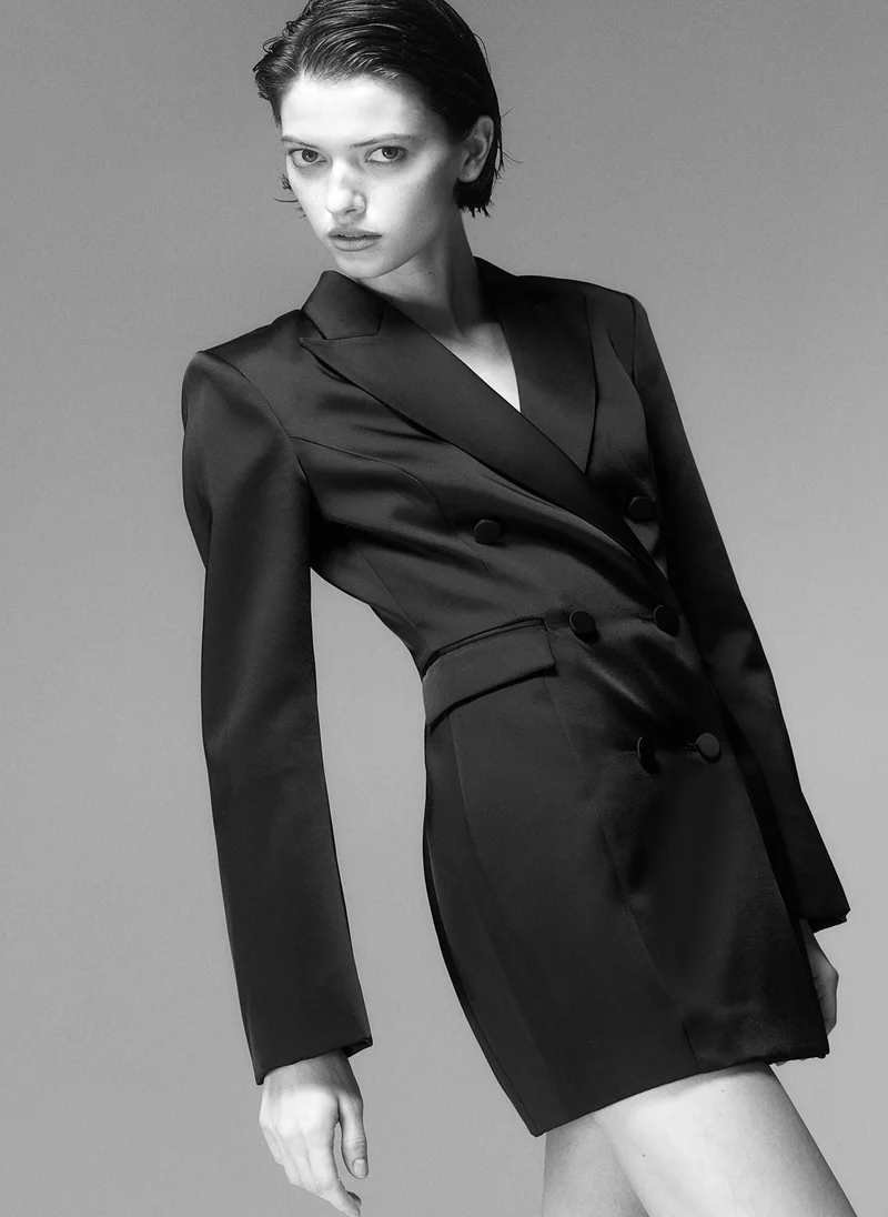 H&M Double-Breasted Blazer Dress