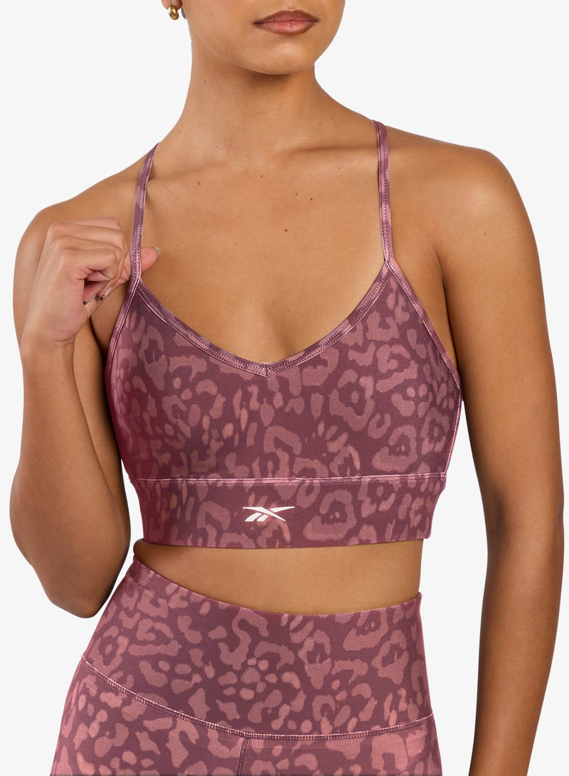 Reebok Id Train Printed Tri-Back Bra - Image 1