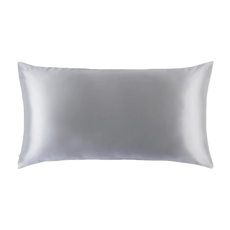 SLIP slip King Pure Silk Pillow Case  100 Pure 22 Momme Mulberry Silk  King Size Standard Pillow Case AntiBedHead AntiSleep Crease Silver 20 x 36 