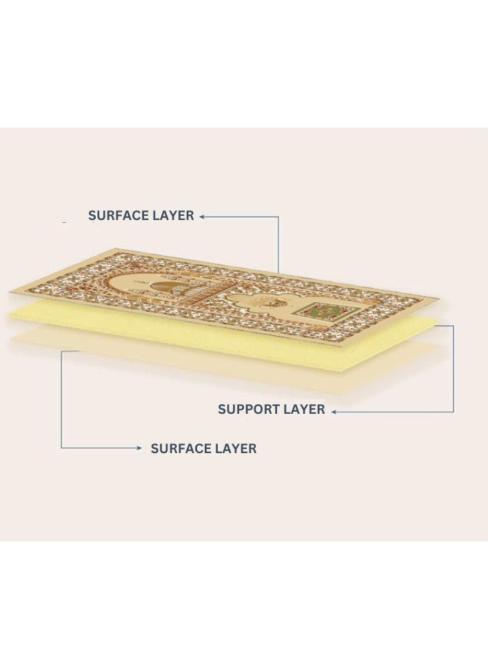 LESTER - LESTER Soft Skin ,Machine Washable Prayer Rug ,Large Size 70*110 Gift box - Image 1