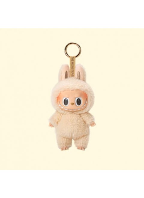 Bubble Pull Cloth Tide Play Blind Box Labubu Plush Toy Vinyl Face Macaron Motherland High Quality-Color:Soy Milk Duoduo