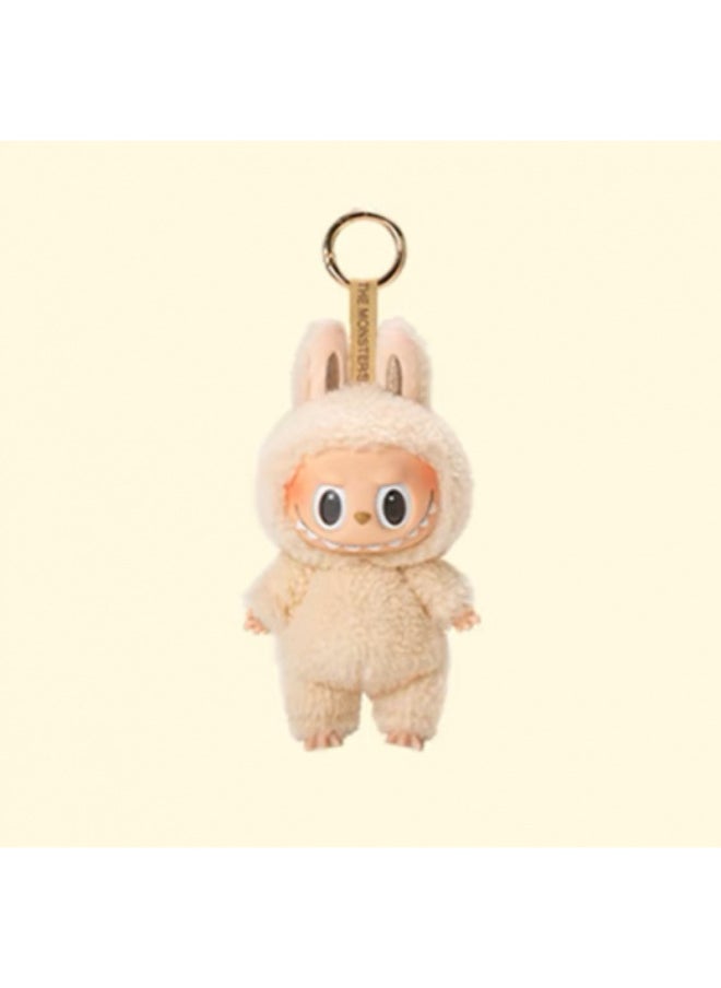 Bubble Pull Cloth Tide Play Blind Box Labubu Plush Toy Vinyl Face Macaron Motherland High Quality-Color:Soy Milk Duoduo