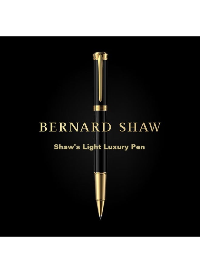 Bernard Shaw قلم حبر جاف فاخر عالي الجودة مع علبة هدايا بحبر أسود مميز - مثالي للأعمال والهدايا والمناسبات الخاصة - Image 2