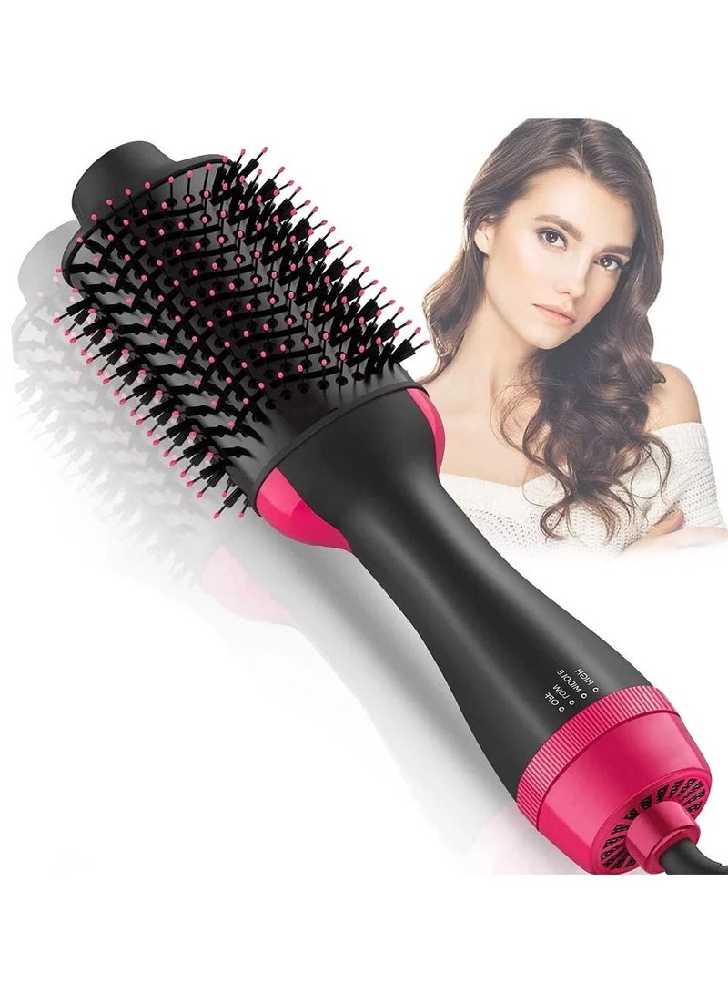 One Step Hair Dryer Volumizer Electric Hot Air Hair Straightener Curler Styling Brush Salon Negative Ion Generator Curling Comb - Image 1