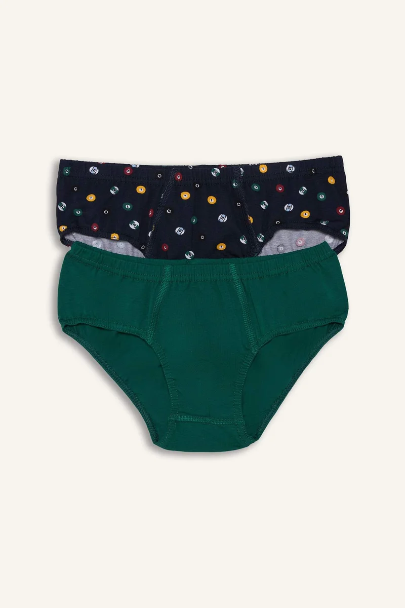 ديفاكتو Boy Patterned Cotton 2 Piece Panties