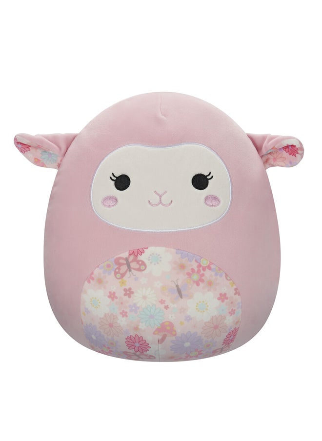 Squishmallows Medium Plush 12 inch Lala Pink Lamb with Floral Ears and Belly Officially Licensed Kellytoy Plush Toy Colorful Soft Gift for Kids Girls & Boys Washable Squishy Stuff Toy Multicolor All Age  - Image 5