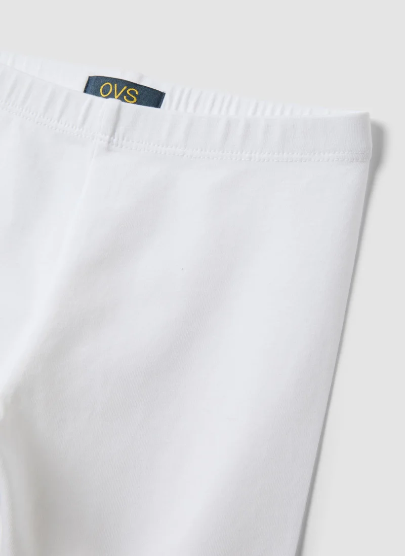 Ovs  OVS White Organic Cotton Cycling Shorts for Women | Best Price UAE