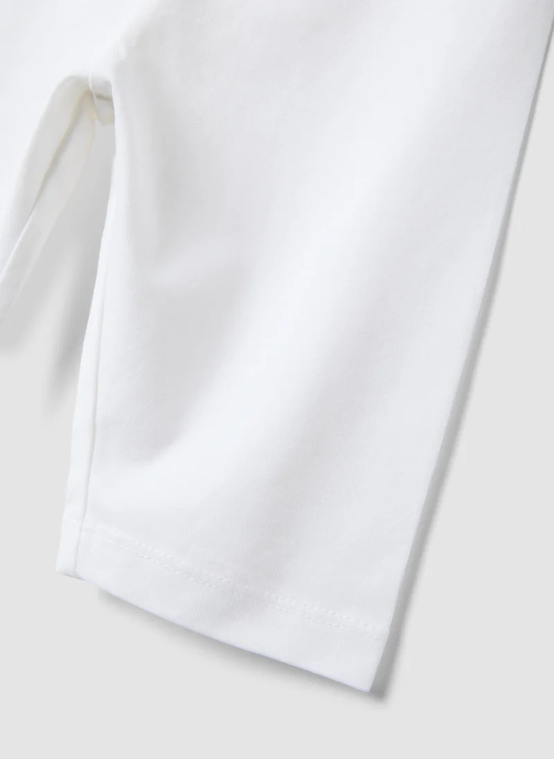 Ovs  OVS White Organic Cotton Cycling Shorts for Women | Best Price UAE