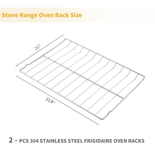 Allstare 2Pcs 316067902 Oven Rack Replacement Parts for Frigidaire Stove Oven Parts 316069800 Oven Rack for Kenmore Oven Parts 228 x 16 304 Stainless Steel RackFlat Frigidaire Range Oven Wire Rack - Image 3